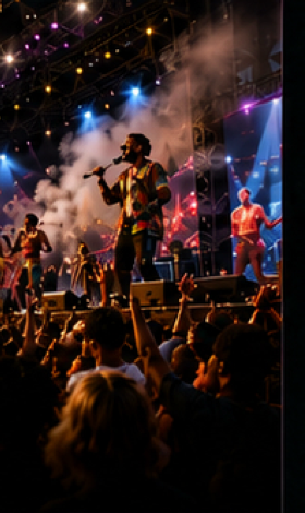 AFRIMMA festival crowd and live stage performance