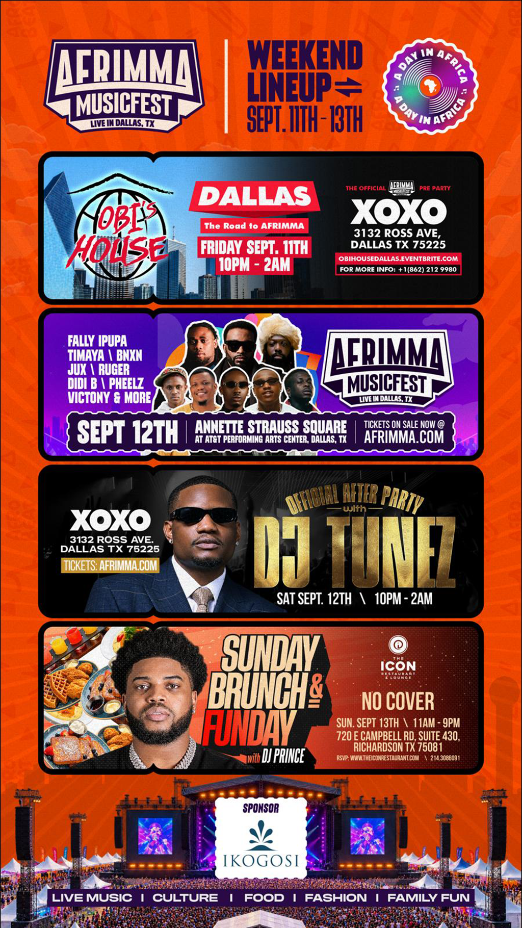 Weekend Lineup